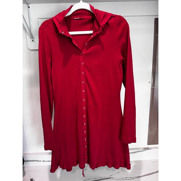 Barbara Lesser Women's Longline Button Up Tank Cardigan Adjustable Size Small - Picture 3 of 9